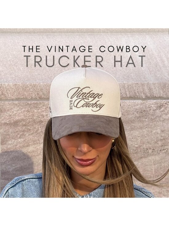 Unisex Mud Suede Country Cute Caps Cowgirls Cowboys Snapback Western Trucker Hat main image 5